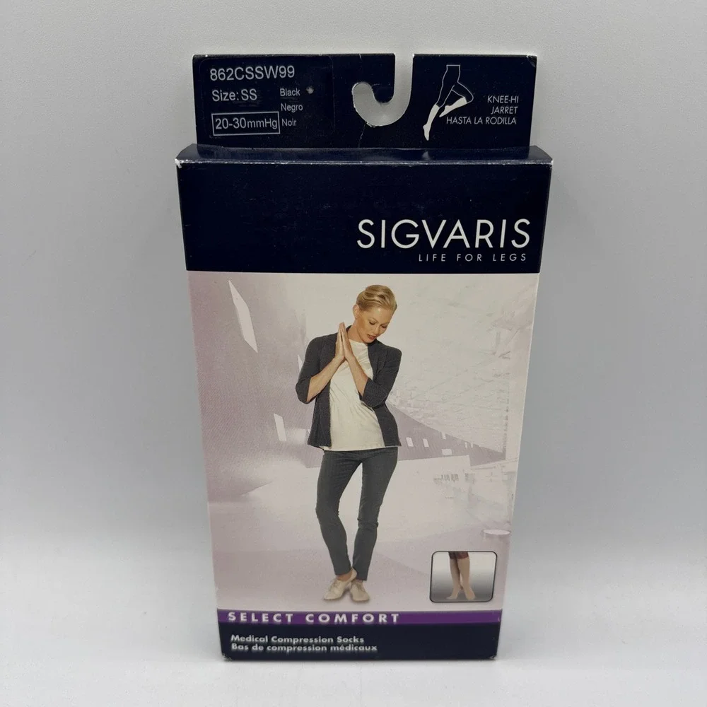 Sigvaris Compression Hosiery Women SS Multi 20-30mmHg Socks Pantyhose Lot of 4